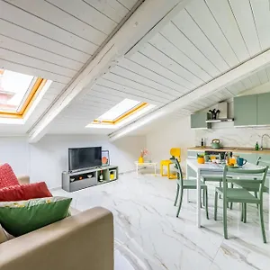 Apartment Sloping Roof In The Center Of