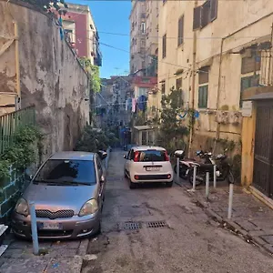 Pastel Blue House X 5 People In Corso Above Metro Montesanto Apartment Naples
